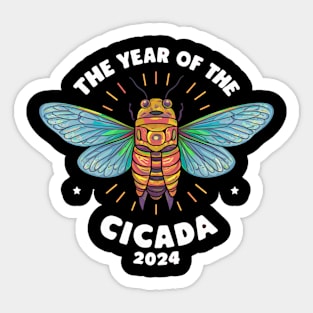 Cicada Lover Year Of The Cicada 2024 Entomology Cicada Sticker